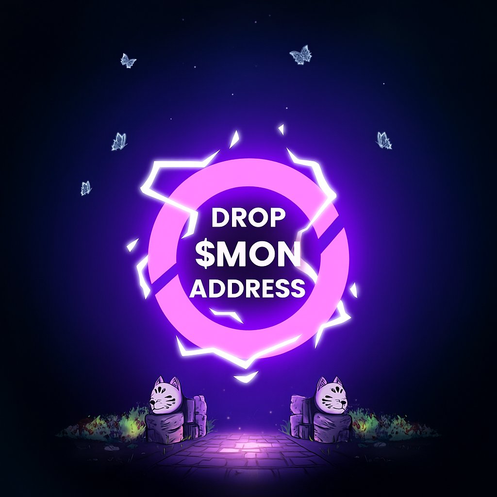 ALL THE WALLETS WILL BE NOTED!✍️

DROP YOUR $MON WALLETS NOW OR NEVER!
👉To be considered 100%: TG 5 FR AND RT👈

Eligible: Raffle NFT Pass - Minting TBA soon

GO GO GO GO GO GO GO GO GO GO GO!