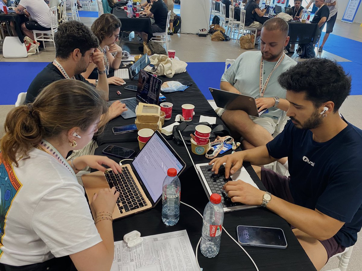 Time’s flying at <a href="/ETHGlobal/">ETHGlobal</a> Cannes, but the energy’s still on-chain 🔥⛓️‍💥

"Builders gonna build"