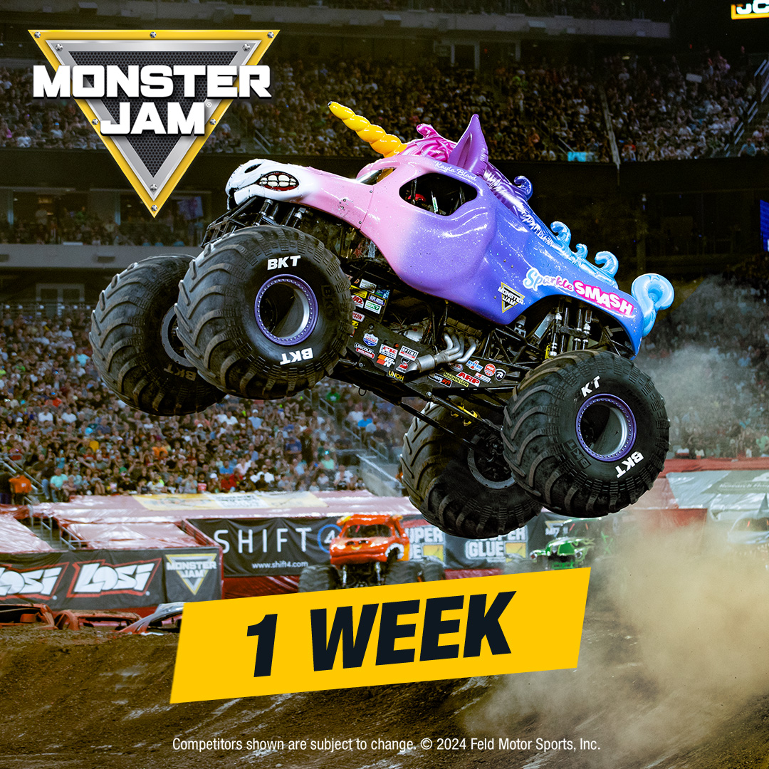 XcelEnergyCtr's tweet image. MONSTER JAM TRIVIA TIME
Question: How much does each Monster Jam truck weigh?
.
.
.
Answer: Each truck weighs 12,000 pounds!
Come see for yourself in 1 week: bit.ly/46po3kD