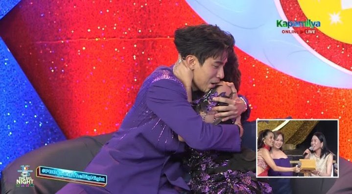 shonimers's tweet photo. "MENT to win this game together and we will never BREKA heart" — mika &amp; brent

what a poetic win 😭💜

MIKAsama KANG MANALO
#PBBCollabTheBigNight https://t.co/veAypiPHnW