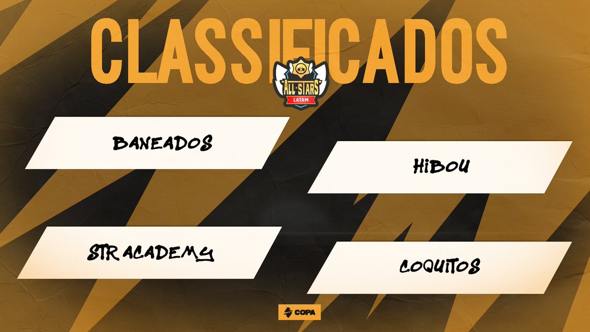 🇧🇷Parabéns aos 4 ÚLTIMOS times classificados para os playoffs do All Stars! Foram jogos intensos mas foram recompensados!

🇪🇸Felicitaciones a los ÚLTIMOS 4 equipos clasificados a los playoffs All Stars! Fueron partidos intensos pero tuvieron recompensa!

#AllStars2025 #BrawlStars