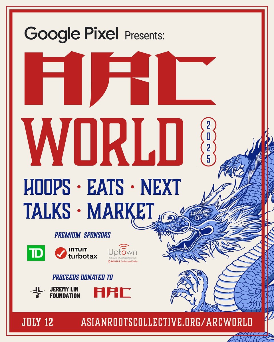 📅Mark your calendars, TO! 

ARC World 2025 is coming to TMU in a vibrant celebration of Asian food, culture &amp; entertainment. 

🎉✨With celeb appearances from Jeremy Lin, Simu Liu + more, dive into everything unapologetically Asian—all in one day!

🎟️ asianrootscollective.org/arcworld