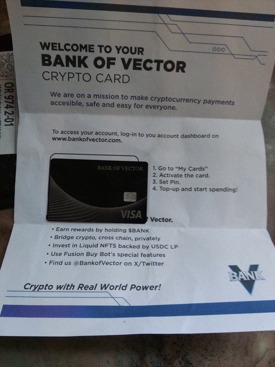 BudsVSG.VSC (@budsxrp) on Twitter photo <a href="/StegenJohnny/">Johnpaul 🏀2️⃣4️⃣🕓</a> <a href="/coingecko/">CoinGecko</a> <a href="/BankofVector/">Bank of Vector</a> <a href="/vscchain/">VECTOR SMART CHAIN</a> $bank reloadable metal card. Very high quality loadable with most of your favorite crypto currencies. Earn $vsg for holding, or farm VSG and bank to earn $people coming soon. Bullish <a href="/StegenJohnny/">Johnpaul 🏀2️⃣4️⃣🕓</a> <a href="/coingecko/">CoinGecko</a> <a href="/BankofVector/">Bank of Vector</a> <a href="/vscchain/">VECTOR SMART CHAIN</a> $bank reloadable metal card. Very high quality loadable with most of your favorite crypto currencies. Earn $vsg for holding, or farm VSG and bank to earn $people coming soon. Bullish
