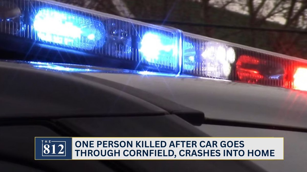 A man died after his vehicle traveled through cornfield and struck home in Greensburg last night.

Read here: 812noww.com/post/police-on…