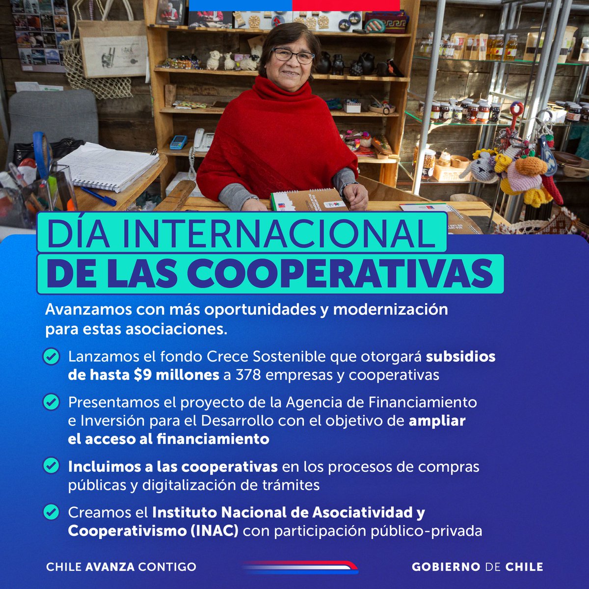 ✅ El Gobierno cumple con medidas concretas para fortalecer el ecosistema cooperativo, promoviendo su crecimiento, digitalización, financiamiento y participación en la economía nacional, consolidando un modelo de desarrollo más inclusivo y descentralizado.