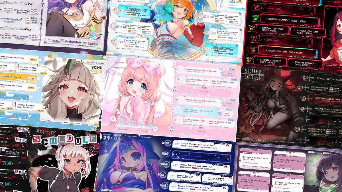 ❗️FREE VTUBER SCHEDULE RAFFLE❗️
thank you for your support!! ily❤️
how to join:  
- like
- follow
- retweet
optimal: drop your png （っ＾▿＾）

raffle goes until 1st august #vtuber #VTuberAssets