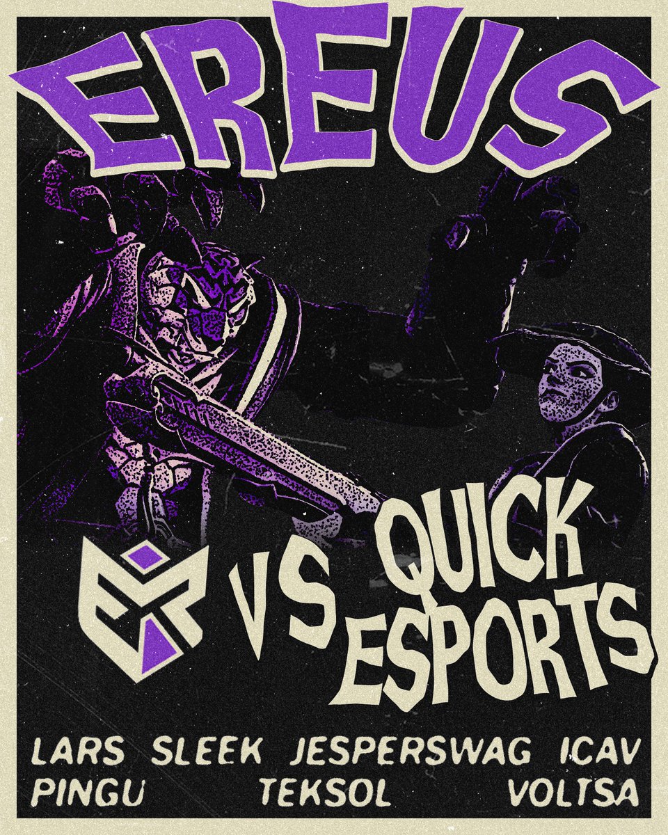 ΞREUS (@ereusgg) on Twitter photo Today three teams will be gone and we aren't neither of them
VS <a href="/QuickEsports_no/">Quick Esports</a>
#VamosEreus #FLmasters Today three teams will be gone and we aren't neither of them
VS <a href="/QuickEsports_no/">Quick Esports</a>
#VamosEreus #FLmasters