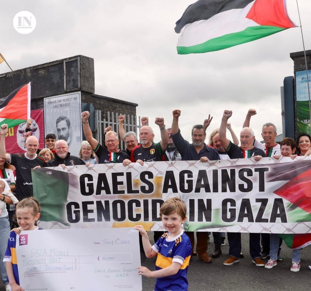 johnfinucane's tweet image. 🇵🇸 Maith sibh to Gaels Against Genocide, who have raised an incredible £30,000 to help fund a mobile maternity unit for Gaza.
This is a powerful testament to the generosity, humanity & compassion of Gaels across Ireland.
As world leaders continue to look the other way in the…