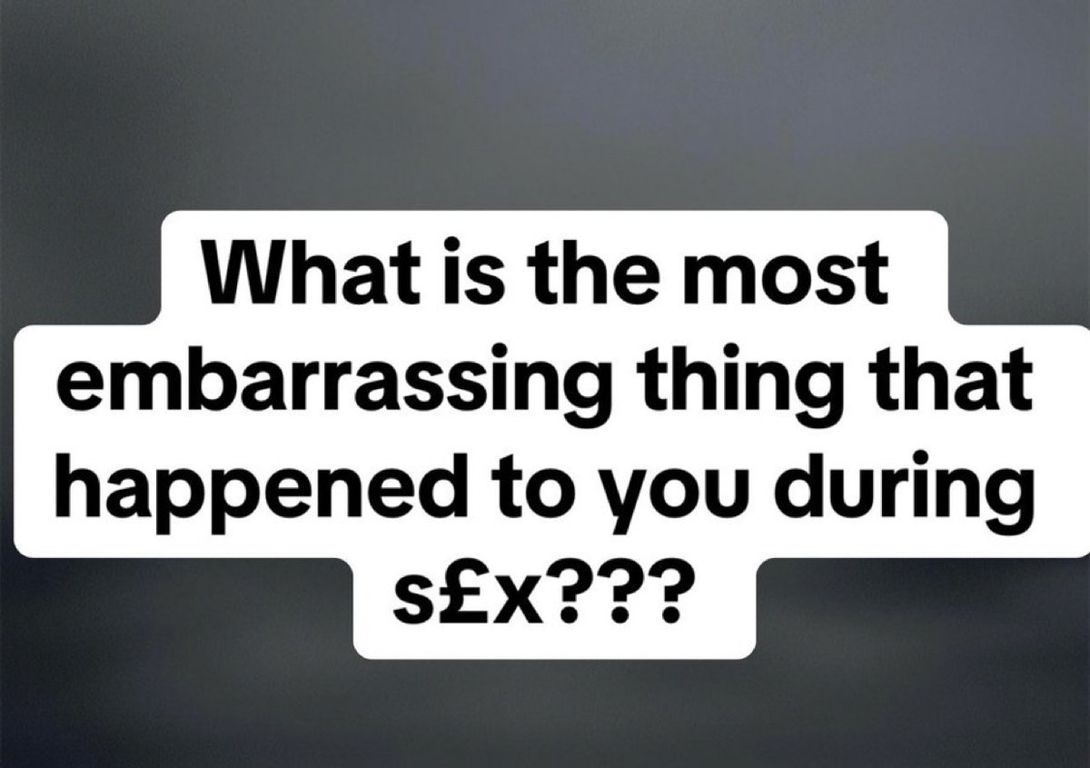 What’s the most embarrassing thing that happened to you during s€x?😂

I can’t believe the repl!es🤣🤣🤣🤣
