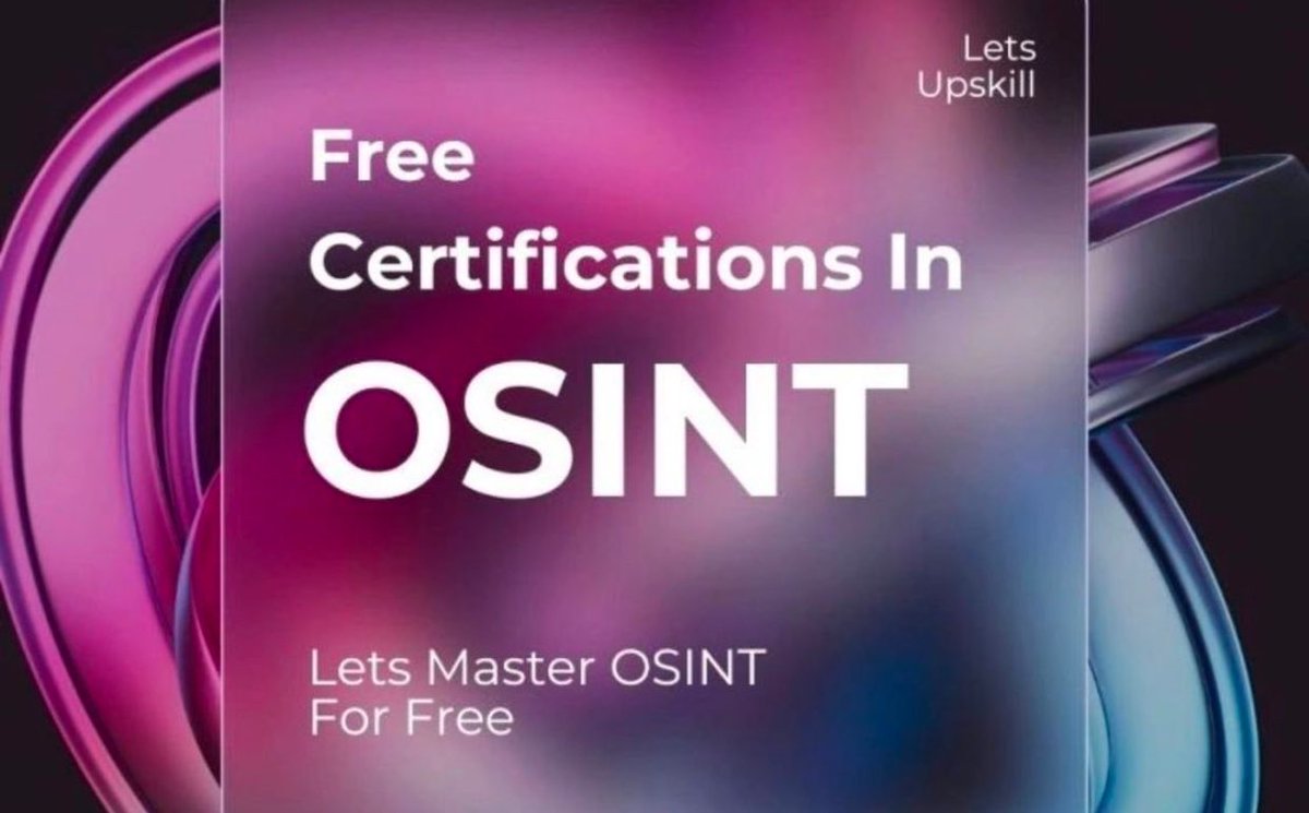 d4rk_intel's tweet image. FREE OSINT COURSES 

In today’s ever-changing threat landscapes, mastering Open Sources Intelligence and Cyber Threat Intelligence is essential irrespective of your security domain - these free resources will enhance your research and investigative skills:

#OSINT
#Cybersecurity