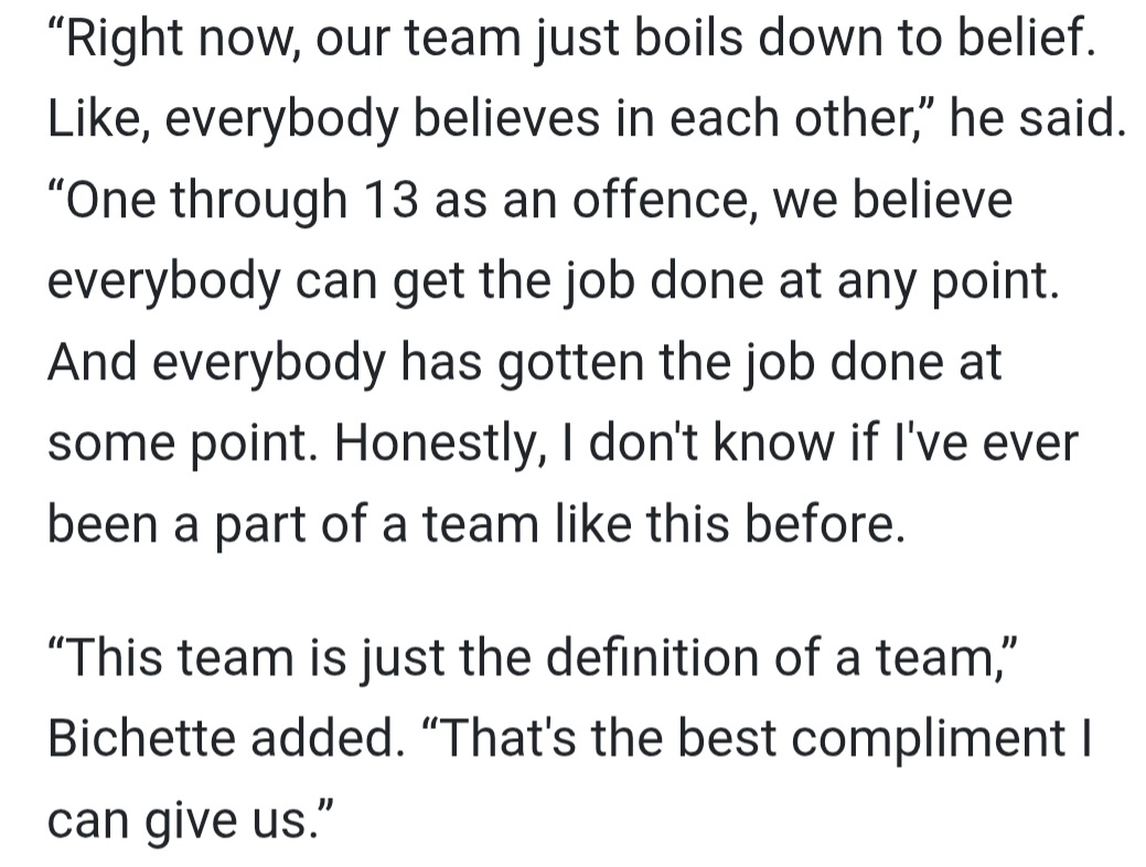 Bo Bichette on the 2025 Toronto Blue Jays.

"This team is just the definition of a team"