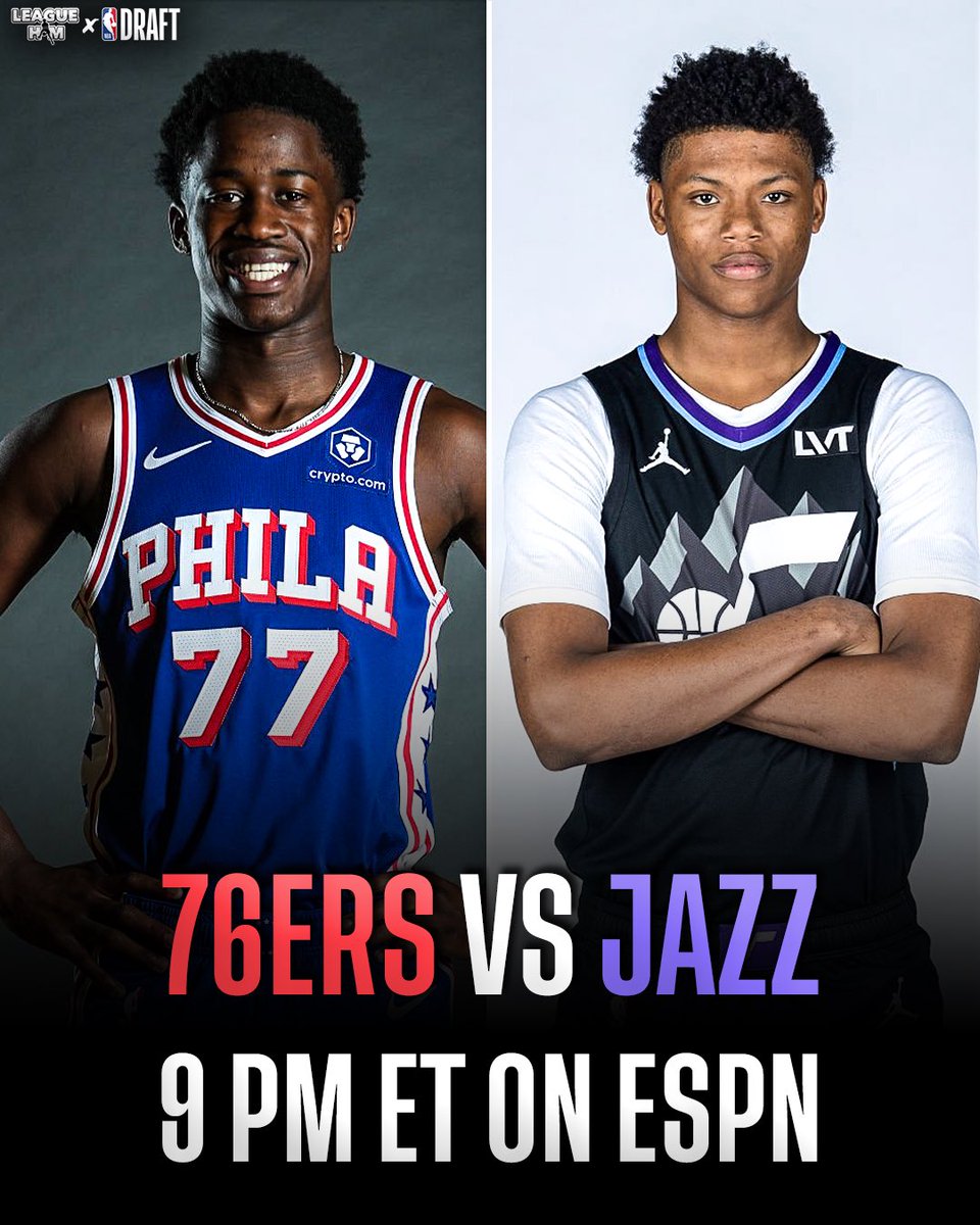 League_Him's tweet image. NBA Summer League begins today.
Heat vs Spurs: 4:30 PM ET on NBA TV
Warriors vs Lakers: 6:30 PM ET on ESPN2
Grizzlies vs Thunder: 7 PM ET on ESPNU
76ers vs Jazz: 9 PM ET on ESPN