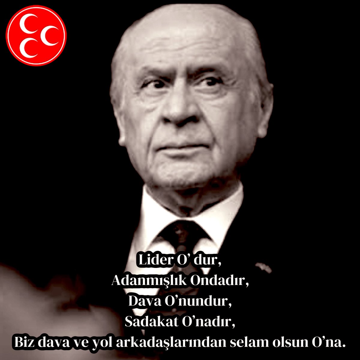 dralpyildiz's tweet photo. Lider O’ dur,
Adanmışlık Ondadır,
Dava O’nundur,
Sadakat O’nadır,
Biz dava ve yol arkadaşlarından selam olsun O’na.
@MHP_Bilgi https://t.co/ZBNKsR79u0