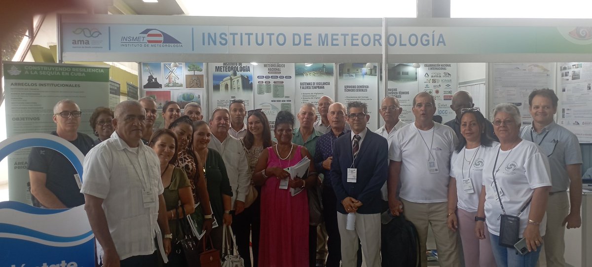 Instituto de meteorología presente en la #XVConvencion de Medio Ambiente y Desarrollo en su Congreso de Cambio Climático, hoy llegamos a su día final, excelente jornada de intercambio, presentación, propuestas y nuevas metas para la #CienciaCubana gracias a su comité organizador