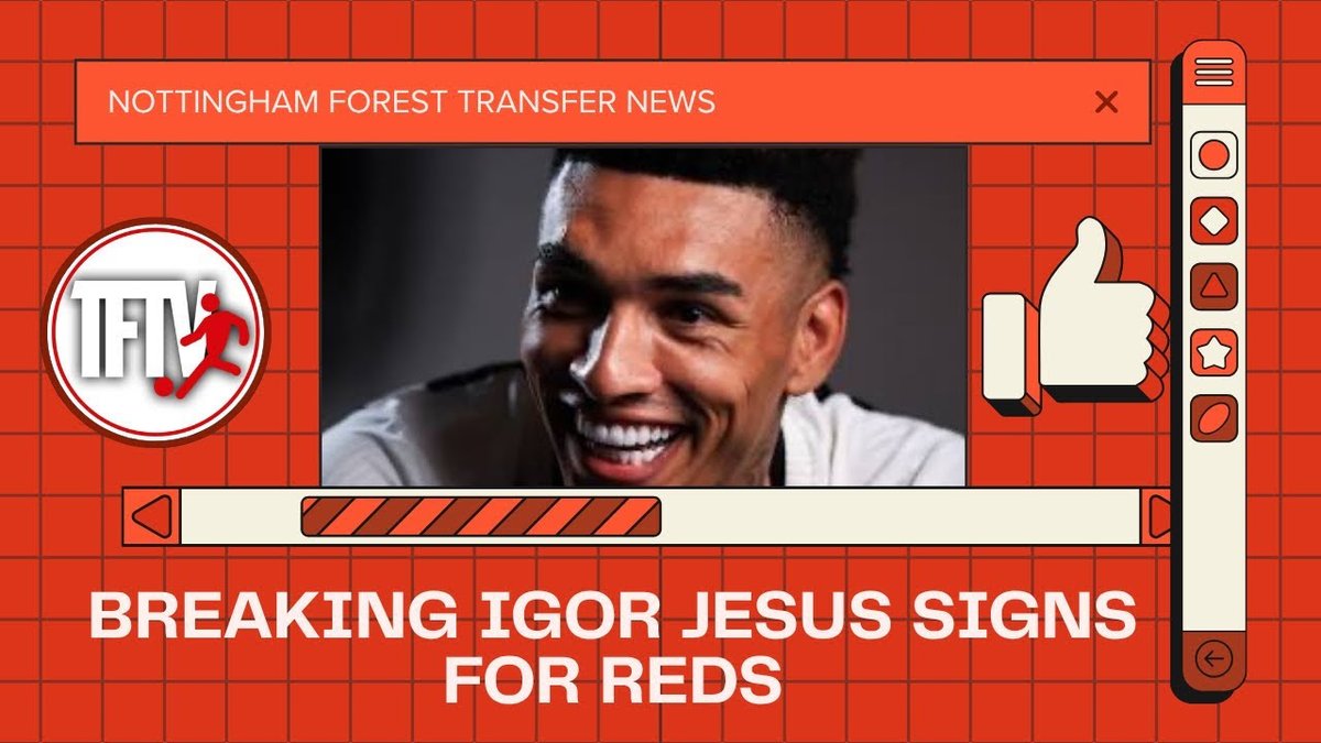 🚨 BREAKING
Igor Jesus signs for Nottingham Forest! 🔴

A big move as Forest get their man early in the window 🇧🇷
Full reaction now on Talk Forest TV

📺 Don’t miss it – and subscribe for more!

youtu.be/aW352Rz0zmw?si…
#nffc