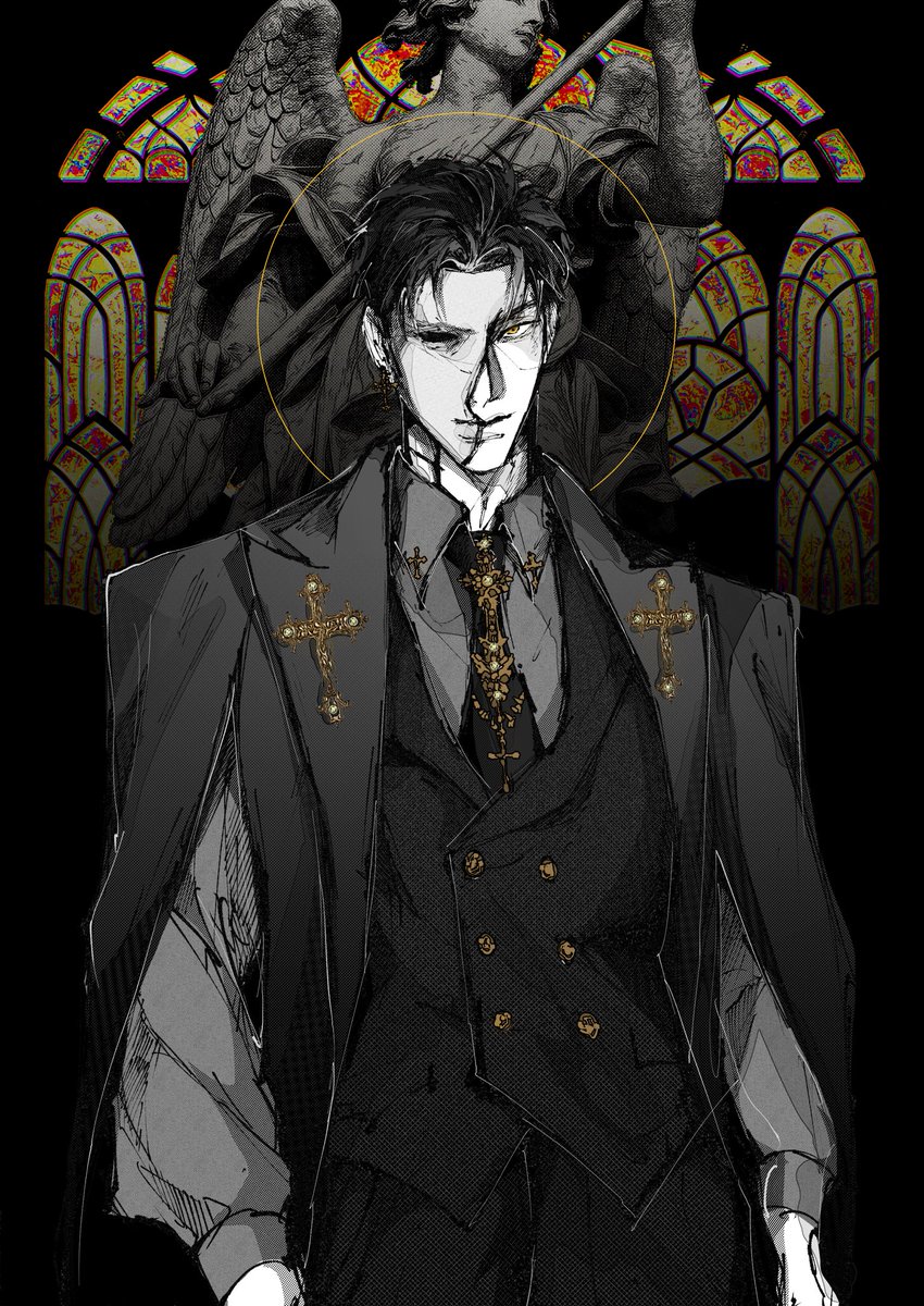 Istvan_mpc's tweet image. #TheRoyal_MPC

ภายใต้แสงของโคมคริสตัล
ดนตรีขับกล่อม 
และในห้วงเวลานั้น

เขายืนอยู่ตรงนั้น

อิชวานในชุดคลุมสีดำสนิท
กระดุมทองถูกจัดวางอย่างประณีต
กางเขนประดับสะท้อนแสงไฟเป็นประกาย

เขายิ้มให้กับคุณ
เอาล่ะ 

“One song, one sin”
“Would you care to dance with the devil tonight?”