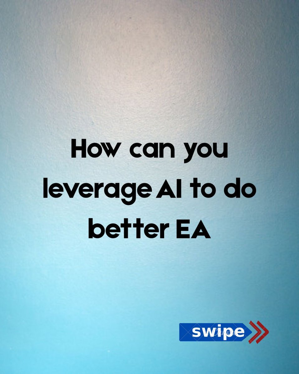 EntArchRadio's tweet image. Will Artificial Intelligence kill Enterprise Architecture? Architects? What’s the impact?
#Entarch #EnterpriseArchitecture #Technology #Innovation #ArtificialIntelligence #AI #MachineLearning #FutureOfWork
YouTube.com/@EnterpriseArc…