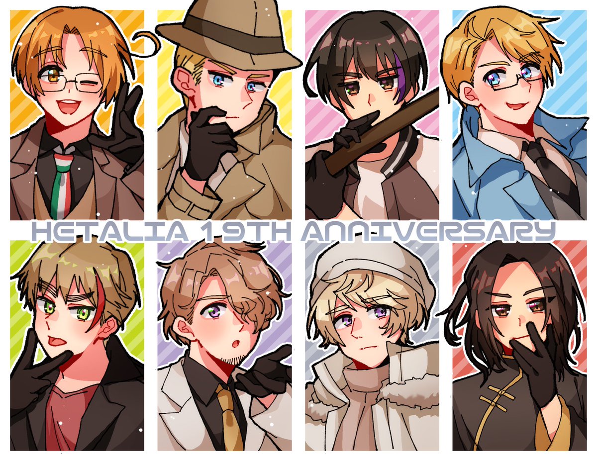 おめでとうございます！！🎊

#ヘタリア19周年
#長靴で乾杯しようぜヘタリア19周年