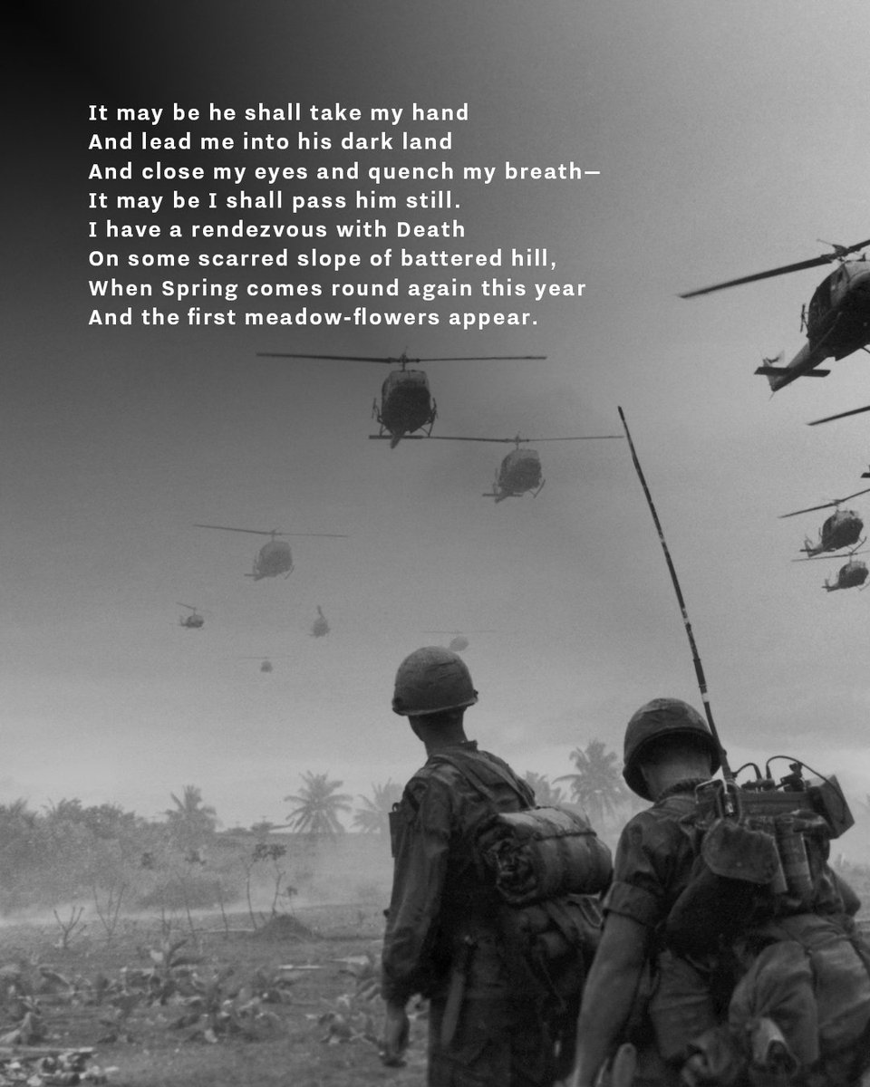 NationalVMM's tweet image. Alan Seeger was an American poet best known for his idealistic and romantic verses, and for his ultimate sacrifice during World War I.
#warpoetry #alanseeger #wwi #worldwari #veteranstories