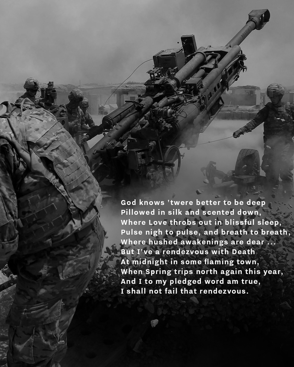 NationalVMM's tweet image. Alan Seeger was an American poet best known for his idealistic and romantic verses, and for his ultimate sacrifice during World War I.
#warpoetry #alanseeger #wwi #worldwari #veteranstories
