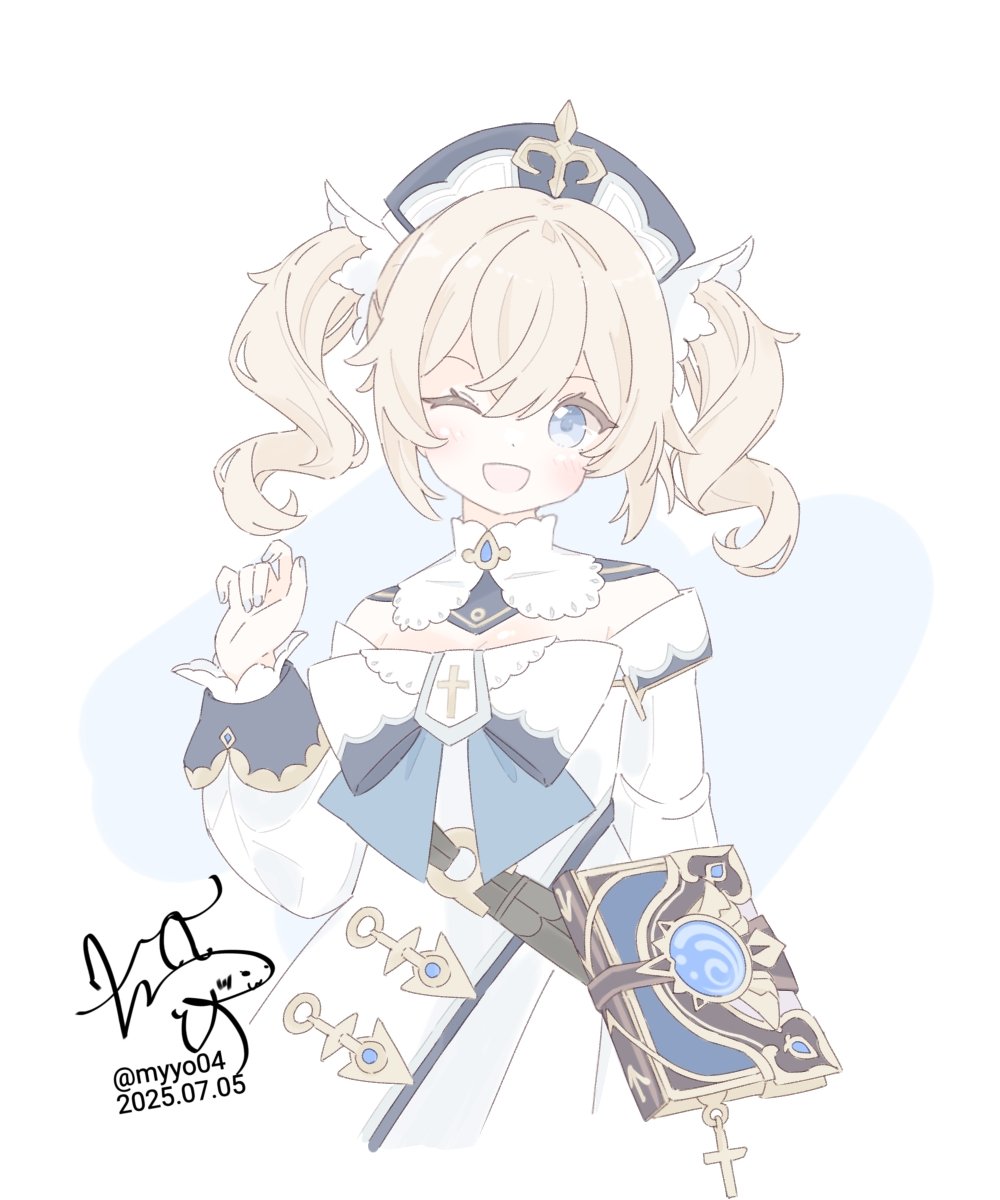 力込めて描いてたから遅くなっちゃったけど、バーバラちゃんのお誕生日記念絵🩷🦈ノ🩷
#原神
#バーバラ誕生祭2025