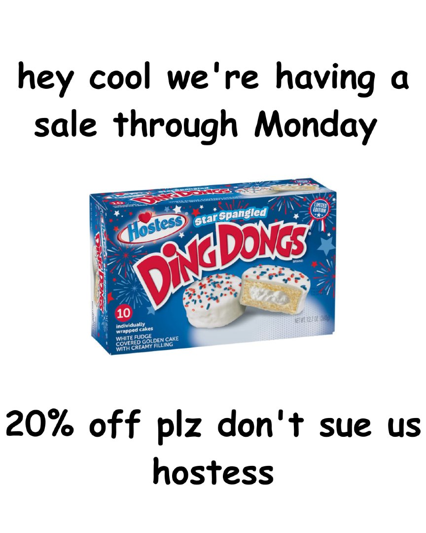 🎆 HEY WE'RE HAVING A SALE THROUGH MONDAY AND I MADE U A REALLY BAD GRAPHIC ABOUT IT

🎆 20% OFF ALMOST EVERYTHING
