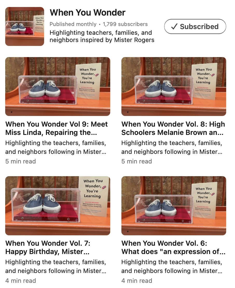 greggbehr's tweet image. 🆓 The monthly When You Wonder newsletter will uplift you with brief profiles about good people doing good things for kids, schools, and neighborhoods. Subscribe: linkedin.com/newsletters/wh…
#parents #moms #dads #teachers #principals #mentors #coaches #librarians #nurses #neighbors