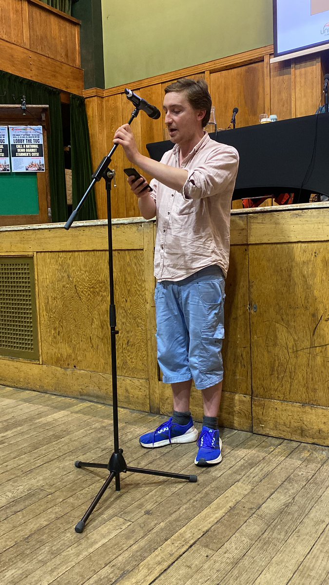 Sezla's tweet image. Duncan is elected member of the @ucu executive speaking at #nssn2025 conference on the struggles in further & higher education. Members want coordinated action with huge vote. But Tory anti trade union laws are still in place despite Starmer pledge to repeal. Would he use them?
