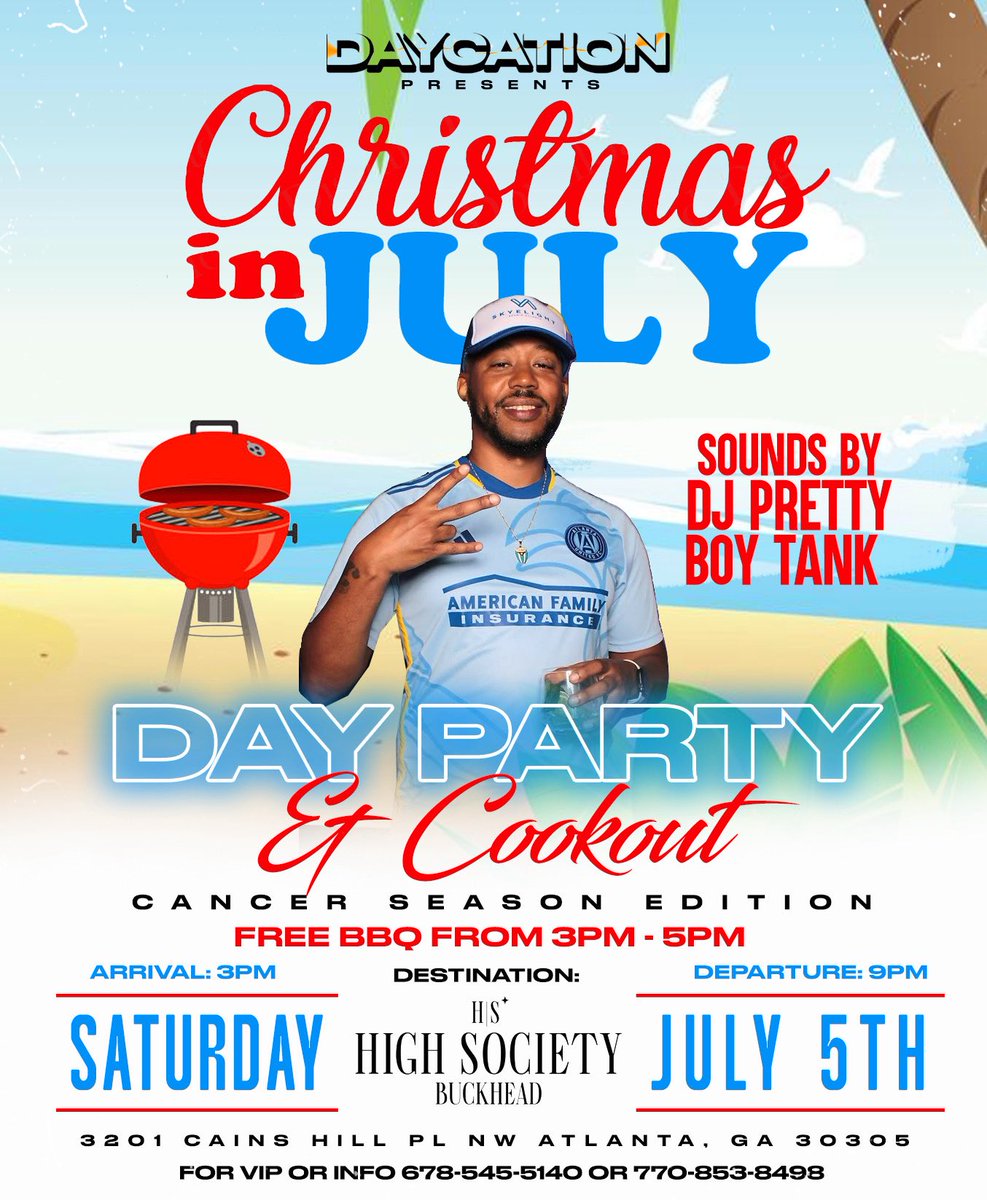 I’m live at High Society Buckhead today at 5pm!