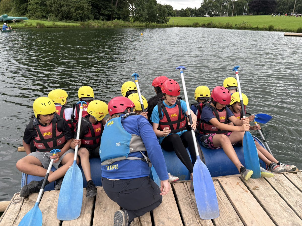 Group 1 had a great time raft building.