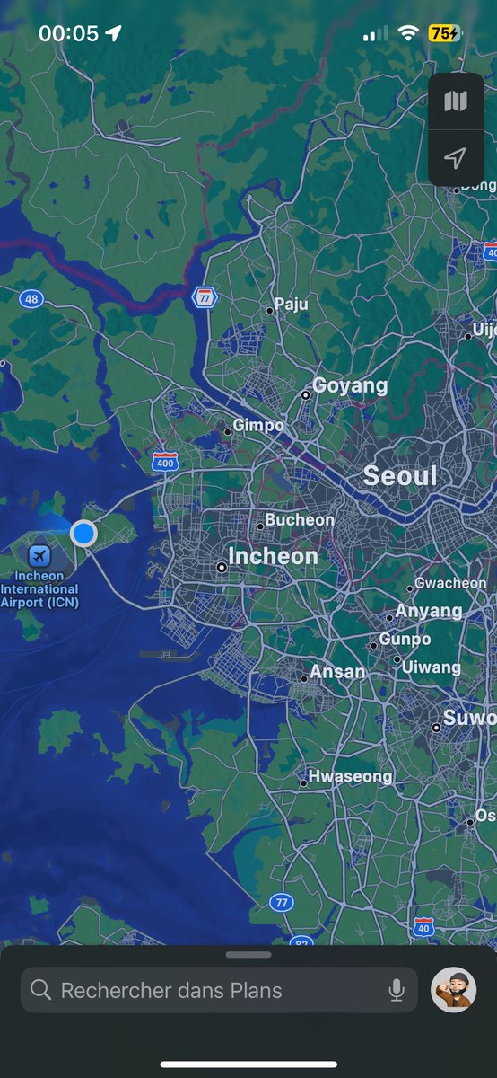 Enfaite chokbar je suis sur une petite île trop nul à côté de Incheon, jvais tellement pas être prêt pour Tokyo 😭