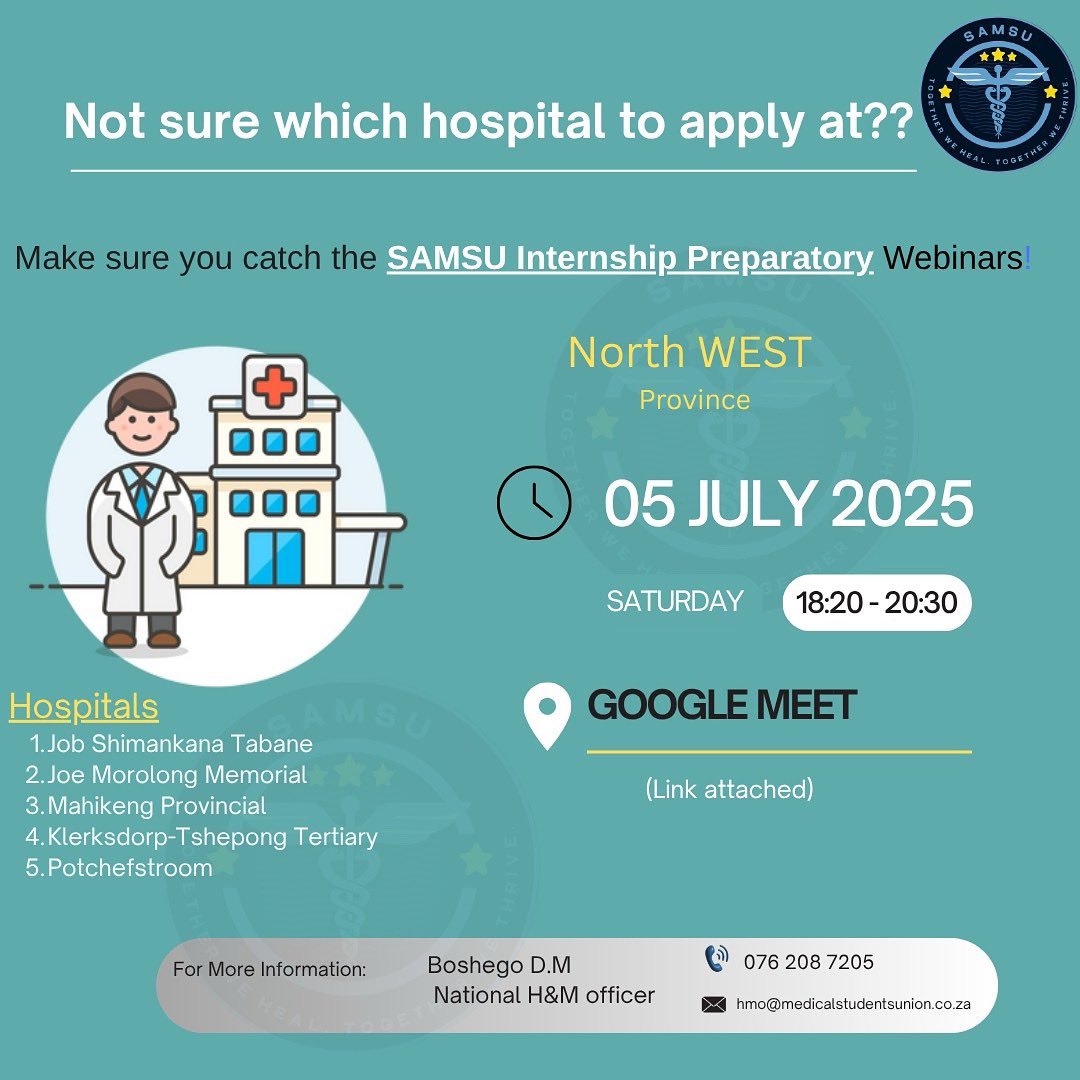 South African Medical Students Union (@samsu_national) on Twitter photo 