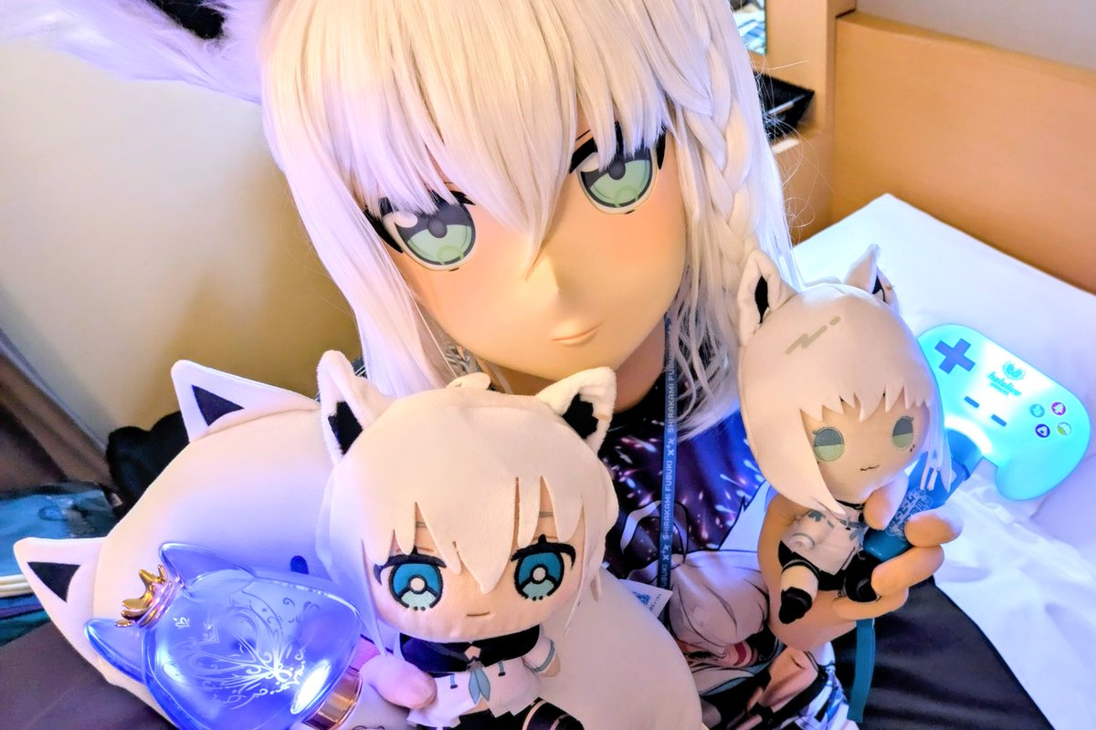 明日はこの装備で参加します！
流石に着ぐるみは着ませんけど！
#超ゲマズ2_day2
#フブちゃん見て