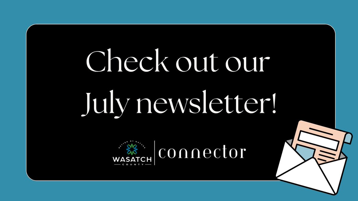 WasatchCounty's tweet image. Check out the latest issue of the Wasatch County Connector! ➡️ conta.cc/4nx7QAc
In this edition:
🚵 E-bike safety
🔥 Wildfire prevention
📋 General plan update and next steps
Don't forget to subscribe: buff.ly/TfgQ3NL