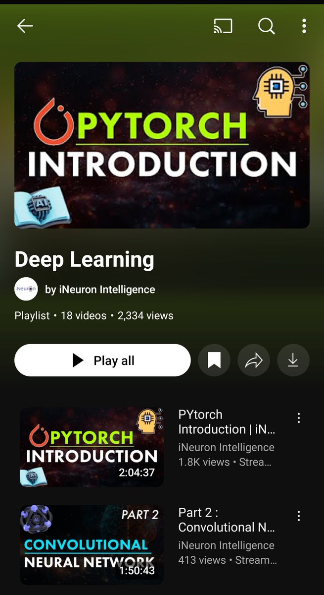 KrishnaNaraKun's tweet image. Still there are very less quality tutorial for Deep Learning😉, this is one of them.😁
Deep Learning - bootcamp 2024
Jst 1 year old live bootcamp, teaching deep learning using #PyTorch and #TensorFlow.
A total 35 hours of vedio contents, having theoretical concepts along with…
