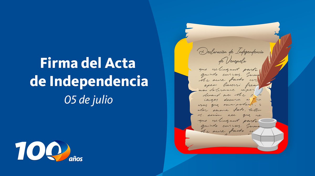 El 5 de julio de 1811 fue un día histórico para Venezuela. Ese viernes, se firmó el Acta de Independencia, el documento que
oficializó nuestra libertad. ¡Que viva nuestro país!
#Mercantil #5DeJulio