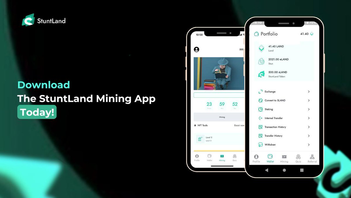 Stunt_Land's tweet image. Dive into digital assets from your phone! 📱💰 Download the *StuntLand Mining App* today:

✨ Free Rewards: Bonus just for starting!
🏆 User-Friendly: Perfect for everyone!

#MiningFree #miningApp #StuntLand $SLAND