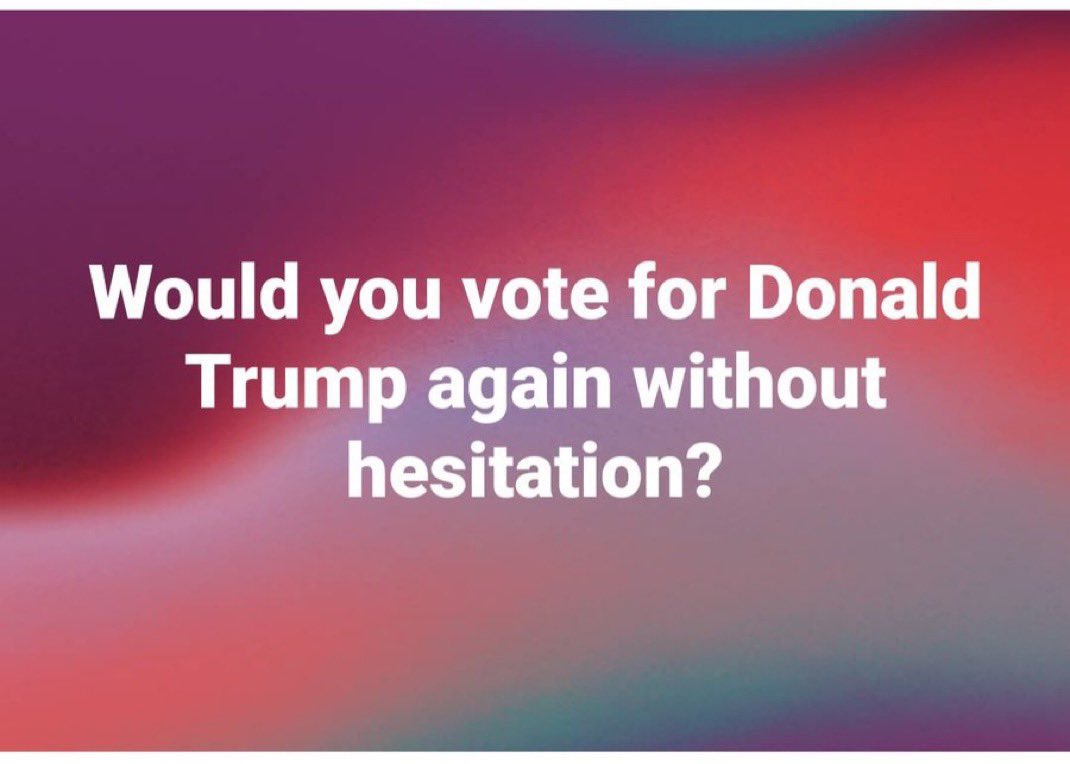 TulsiGabbardDNI's tweet image. Would you vote for President Trump again without hesitation ?