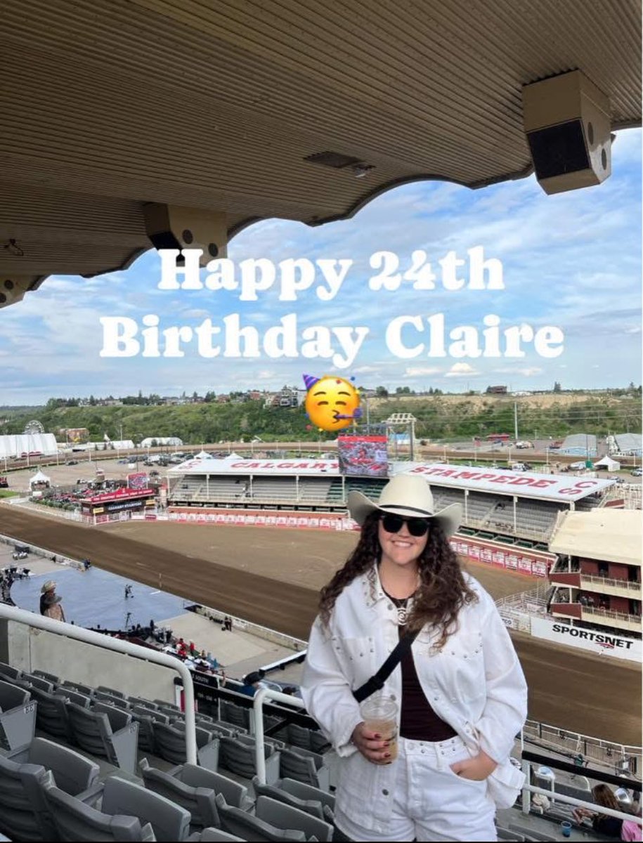 If you’re out and about the #calcarystampede today wish our girl a Happy Birthday 🎂 FYI she’s NOT a hugger like her brother😂 #yeehawducky🤠🐄🍻buy her a beer instead😜