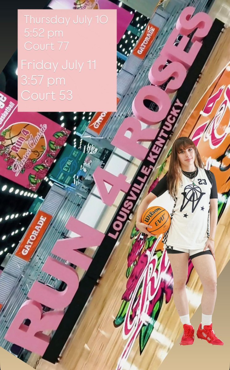 LETS GOOOO! So ready for run4theroses
#RunForRoses
#RFR2025 
#Run4Roses
#RosesTournament
#LouisvilleHoops  #GirlsBasketball
#WomensBasketball   #SheHoops
#LadyBallers
#NextGenHoopers #HoopQueens #EliteGirlsBasketball
#BasketballLife #BallIsLife
#GrindSeason
 
 #PutInWork