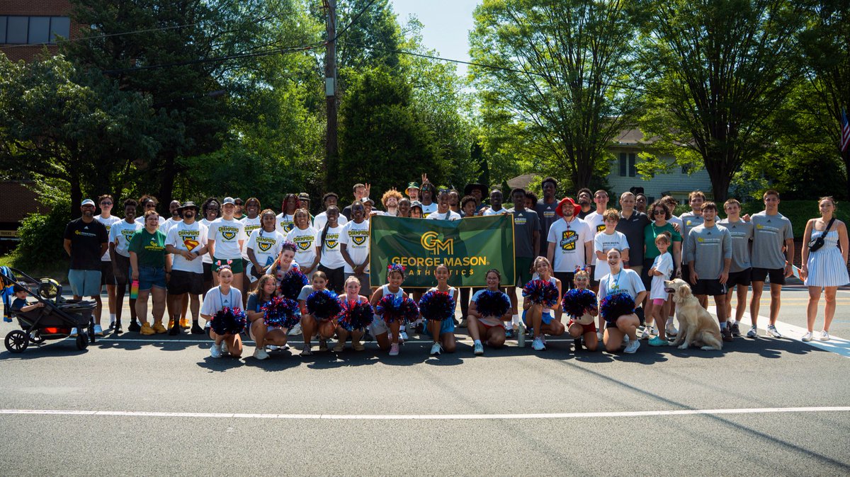 George Mason Athletics (@masonathletics) on Twitter photo One of our favorite annual traditions!
George Mason Athletics is proud to march in the <a href="/CityofFairfaxVA/">City of Fairfax, VA</a> 4th of July Parade! #MasonNation ๐ One of our favorite annual traditions!
George Mason Athletics is proud to march in the <a href="/CityofFairfaxVA/">City of Fairfax, VA</a> 4th of July Parade! #MasonNation ๐