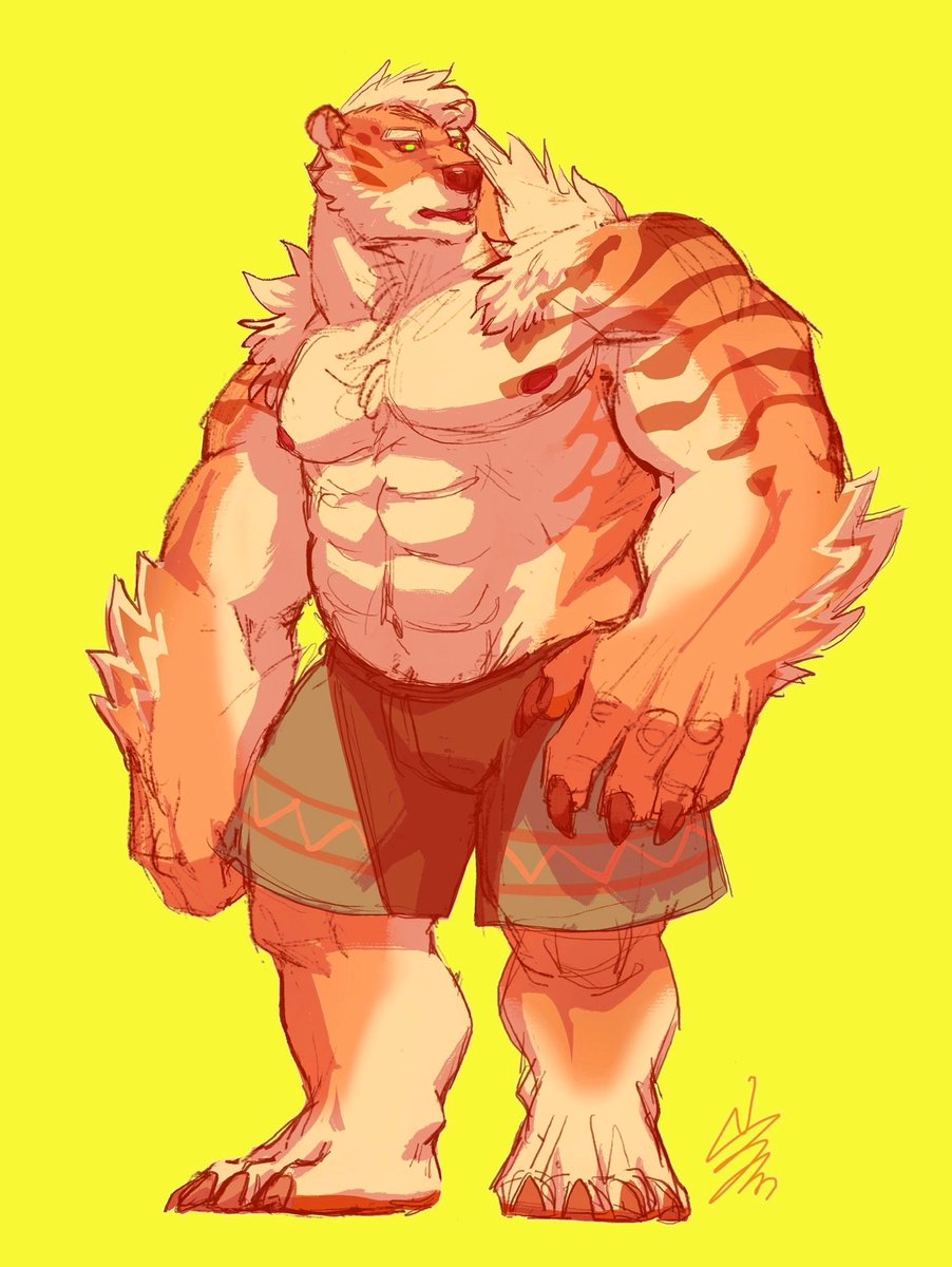 SHAN_JUN_'s tweet image. 果冻熊,也许会在未来实体化
#山君工坊 #furry #furryart #furryartworks #Bear #兽人