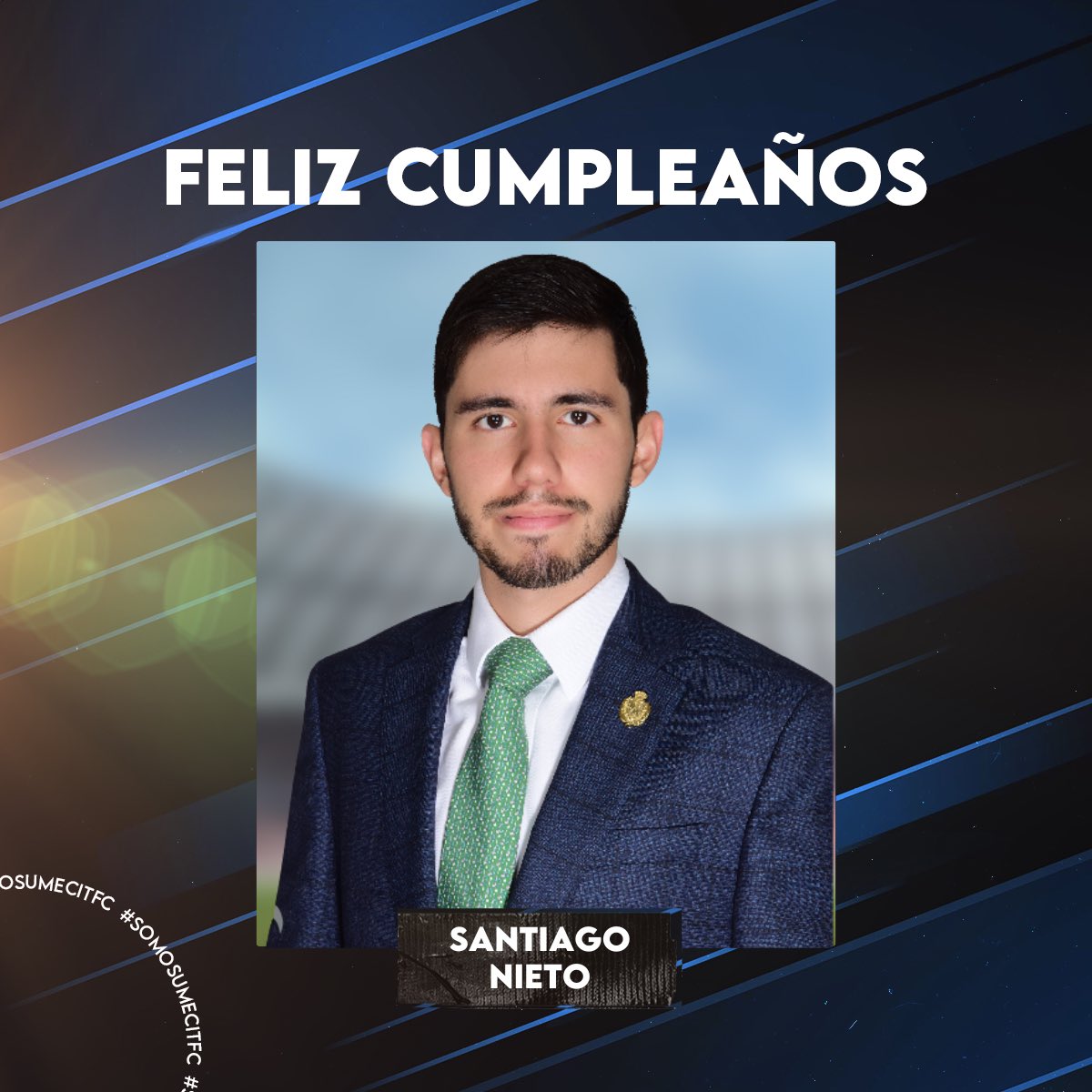 ¡Disfruta de este día🥳! Las buenas vibras para nuestro gerente de marketing, Santiago Nieto.

#cumpleaños #familiaumecitfc
