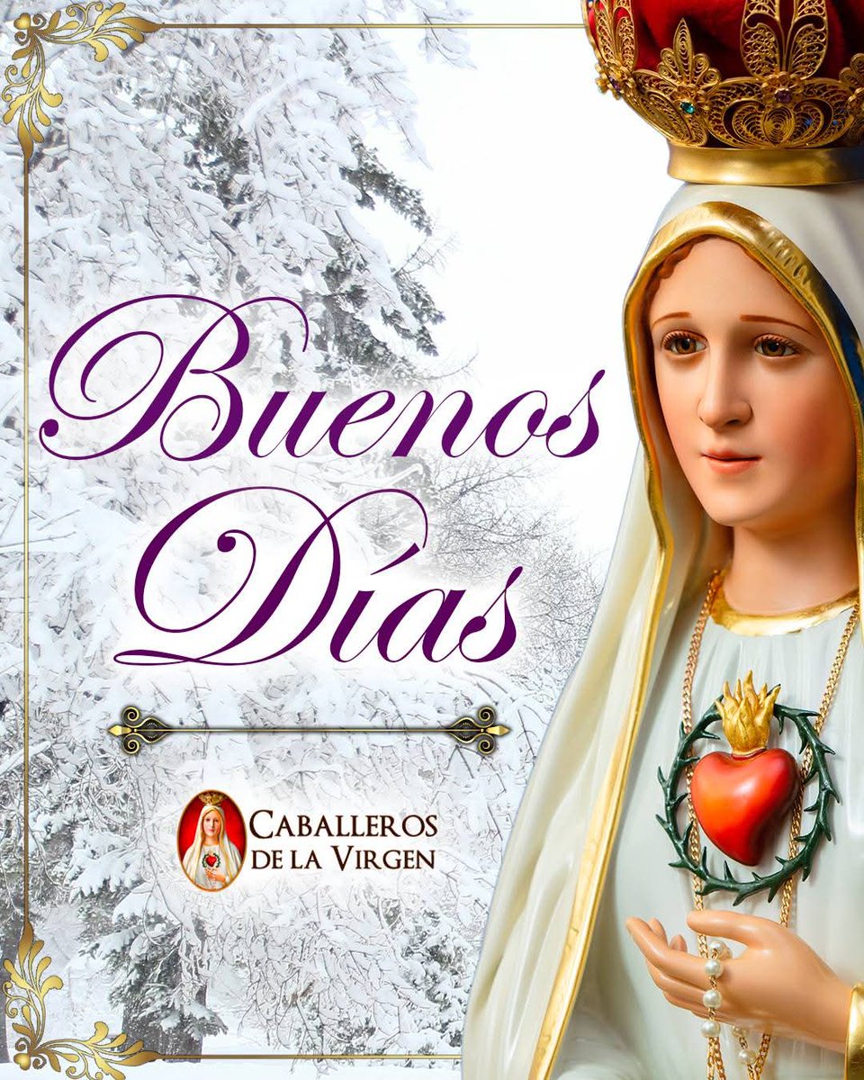 Buenos Días!!
Que el alma despierte con gratitud, que la luz de la fe ilumine tus pasos y que #ElMantoDeMaría te acompañe en cada instante de este nuevo amanecer.