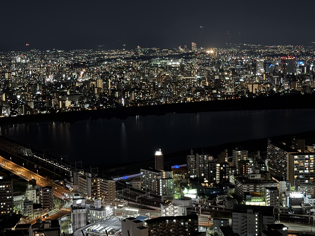 joefarrier's tweet image. Ōsaka at night is special and the Umeda Sky Building is a great way to experience it.