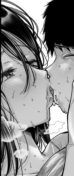 今日はちゅうしてる絵を描きました。おやすみなさい。 