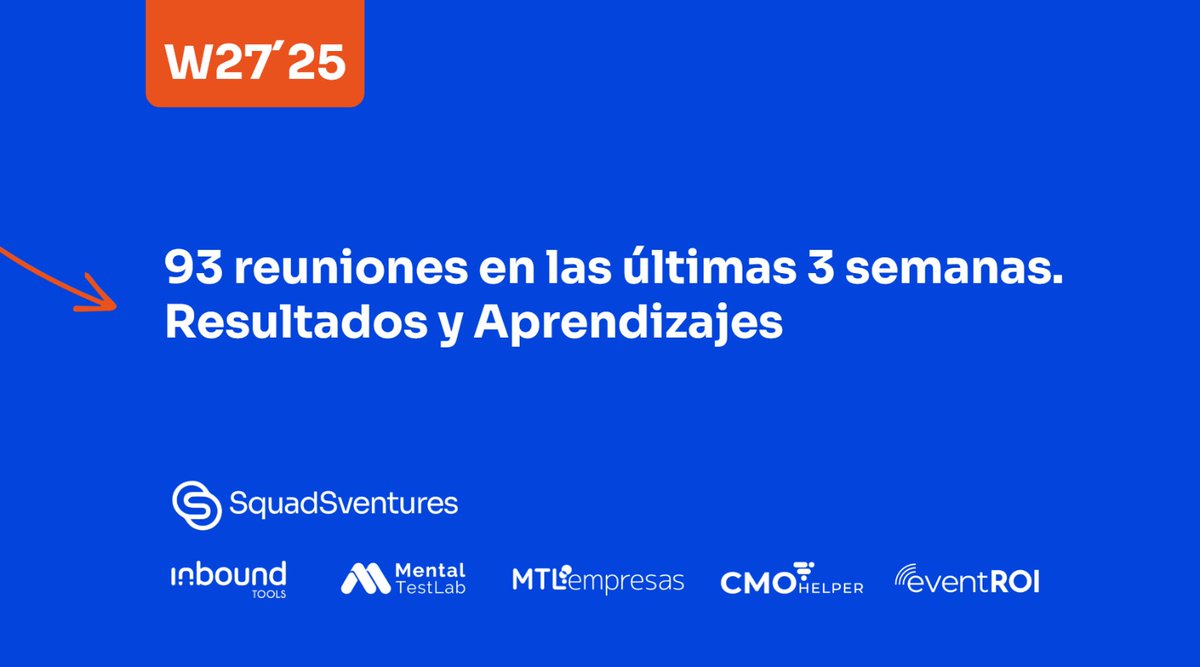Tiempos de cambio. 93 reuniones en 3 semanas. Resultados y Aprendizajes para crecer 40% QoQ. linkedin.com/pulse/tiempos-…