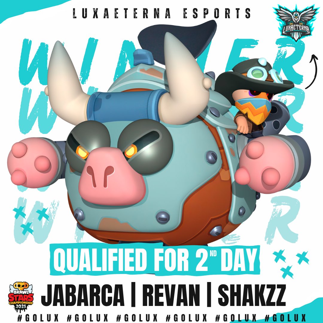 Lets goooo!👊🏻💥

🏅Round 1 - FW 
🏅Round 2 - 2-0 vs Domino Esports
🏅Round 3 - 2-0 vs F/A RIS 
🏅Round 4 - 2-1 vs Trust Us
🏅Round 5- 2-0 vs Courage One 
🏅Round 6 - 2-1 vs Orion Gaming

#BrawlStars #Supercell #GOLUX
