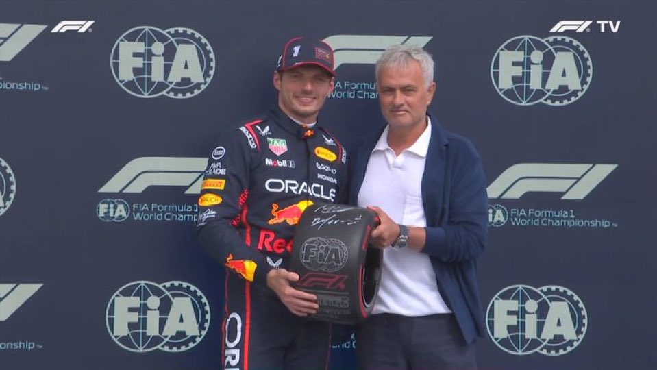 😎JOSE MOURINHO, MAX VERSTAPPEN’E ÖDÜLÜNÜ VERDİ!