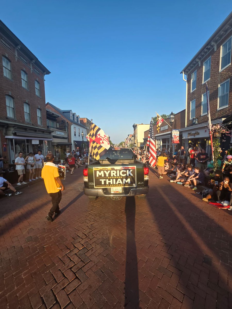JohnMyrickforMD's tweet image. Our next Lt. Governor, Dr. Brenda J. Moore Thiam, and I had a great time yesterday celebrating Independence Day in our State Capitol - Annapolis, MD. Thousands of patriotic Marylanders viewed the parade from the storied streets of this colonial city. We enjoyed participating…